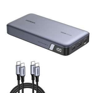 (Bundle) 145W Power Bank + 3.3FT 100W USB-C Cable 2 Pack
