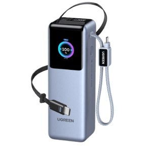 UGREEN 200W Power Bank 25000mAh Fast Charging Built-in Cable